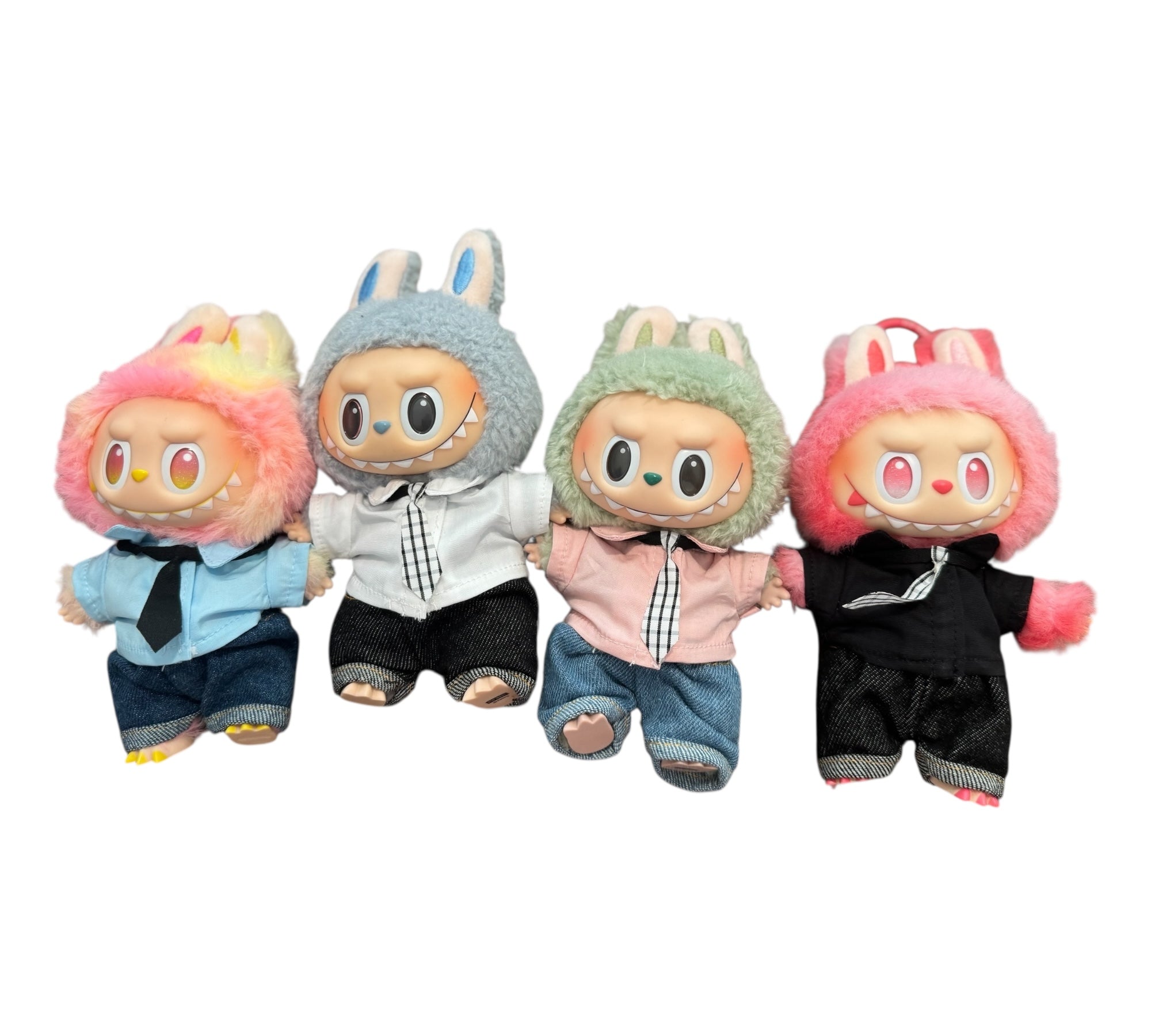 Dress Up Your 17cm Plush Toys – Handmade Outfits with Personality! with Tie