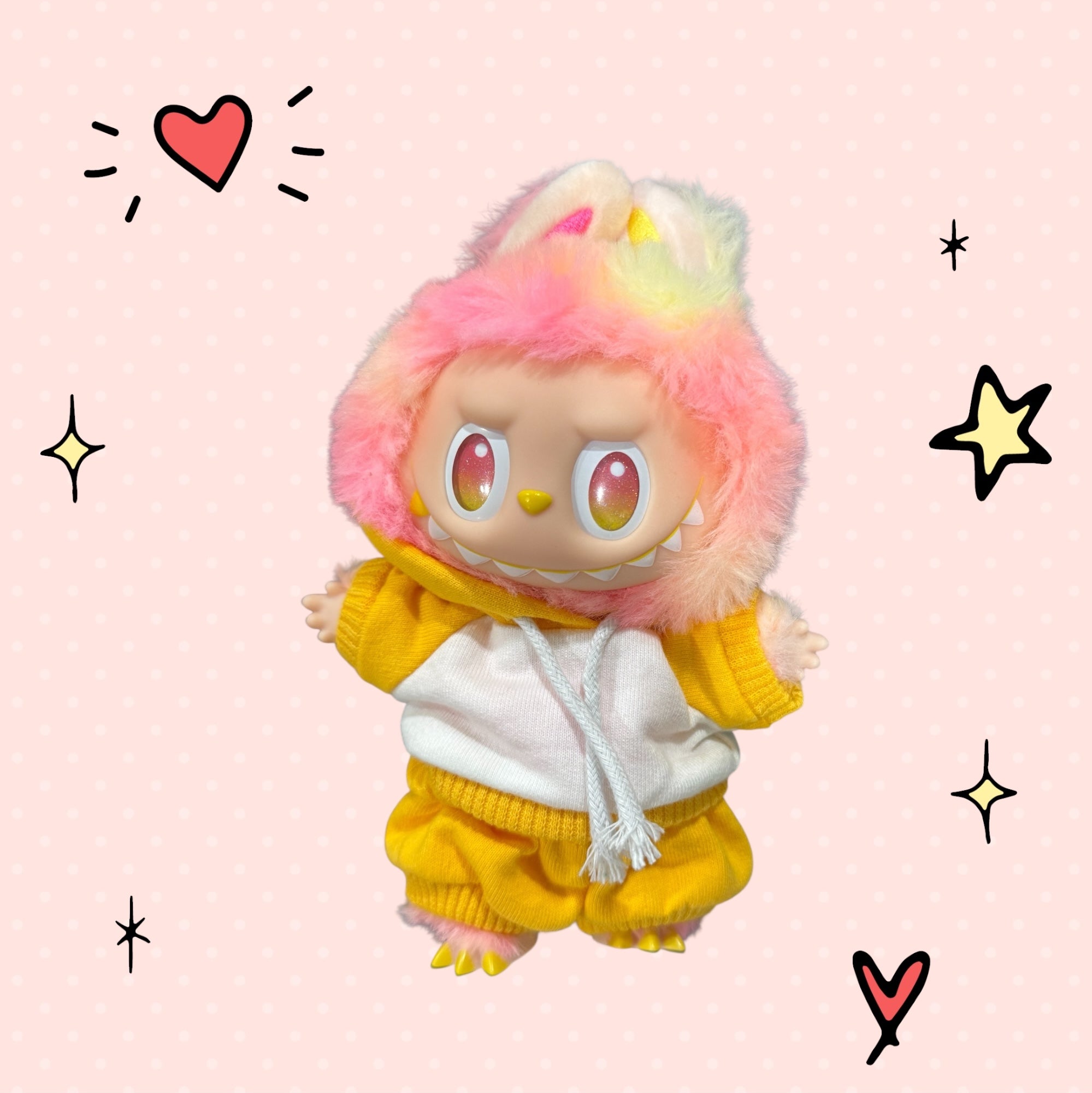 Hoodie Outfits Multiple Colors Available for 17cm Doll