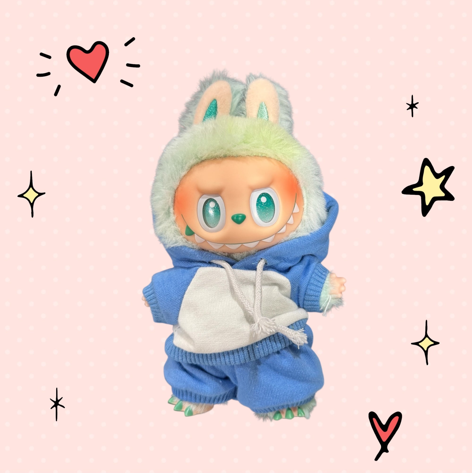 Hoodie Outfits Multiple Colors Available for 17cm Doll