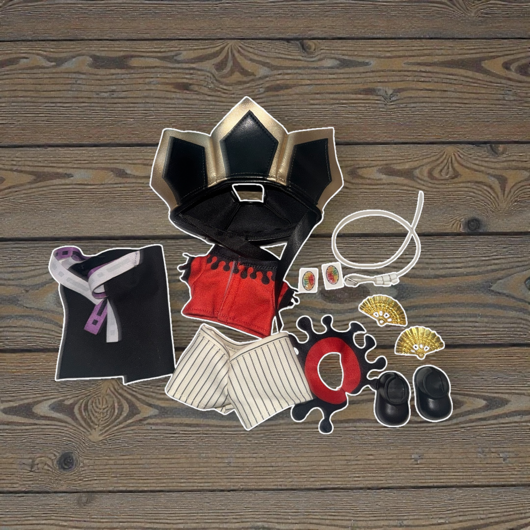 Ice Lotus Demon Outfit | Anime-Inspired Villain Set | 17cm Doll Clothes | Collector Fashion Outfit