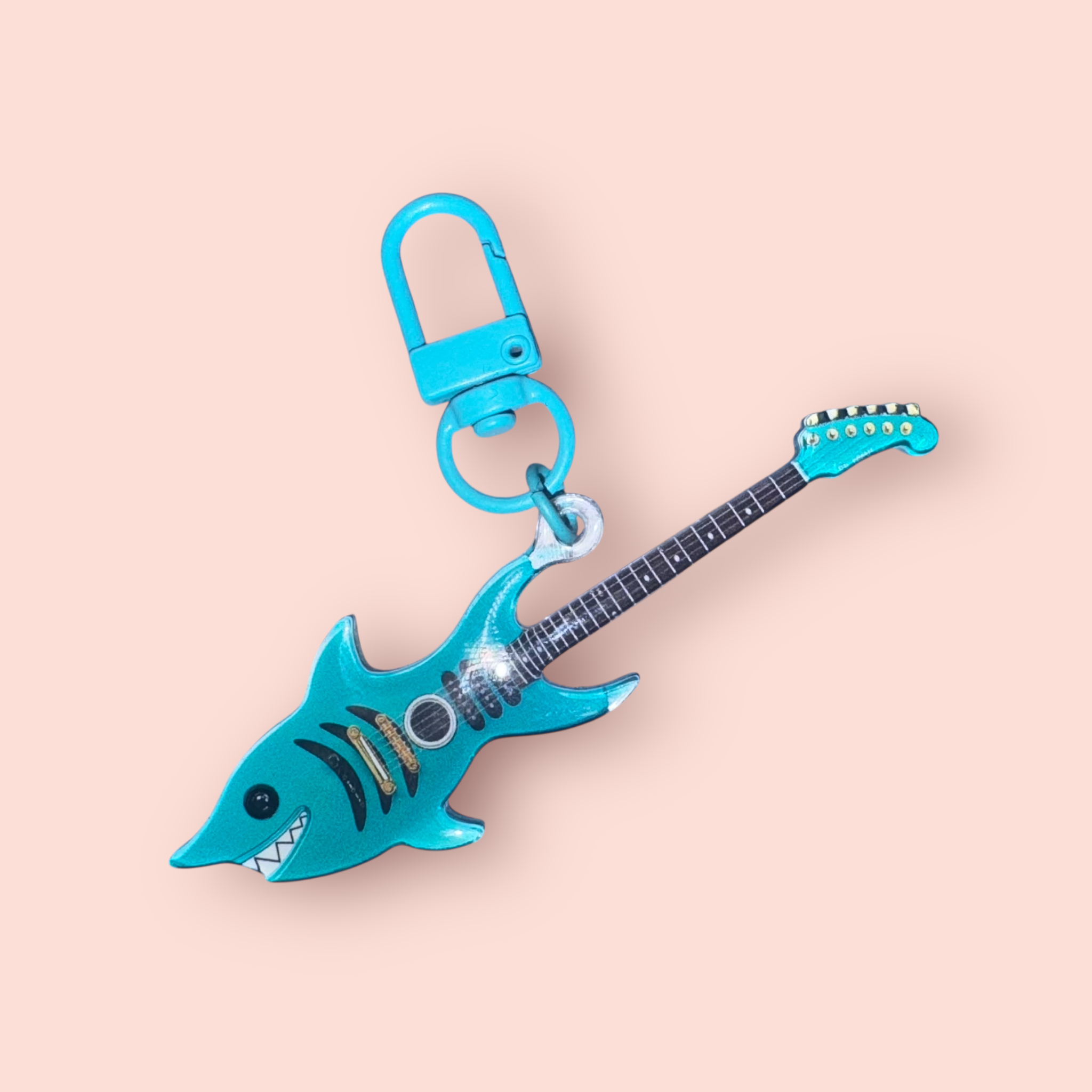 Shark-Style Mini Guitar Charm – Inspired by Brook (One Piece)