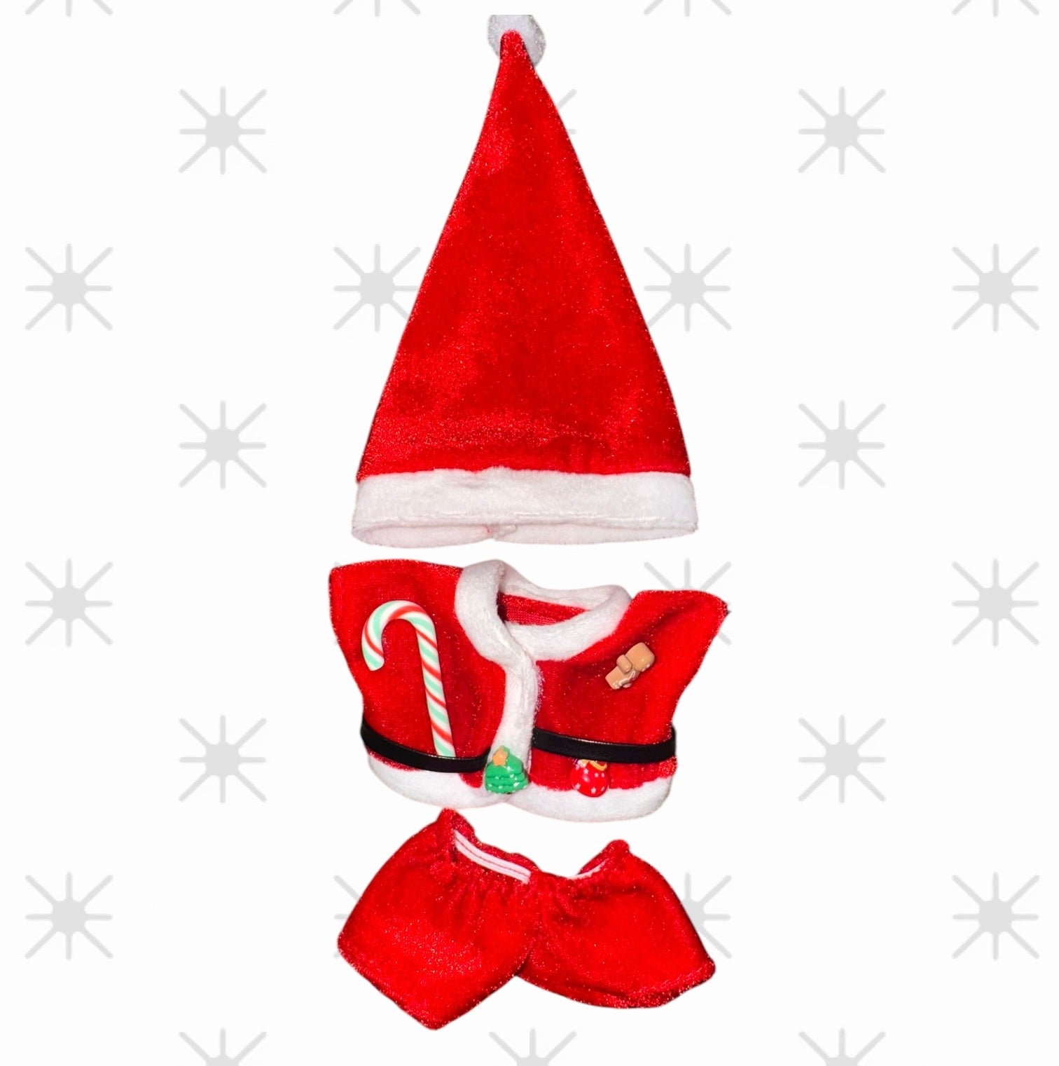 🎅 Christmas Outfit – Santa Style 17cm Doll Clothes Set