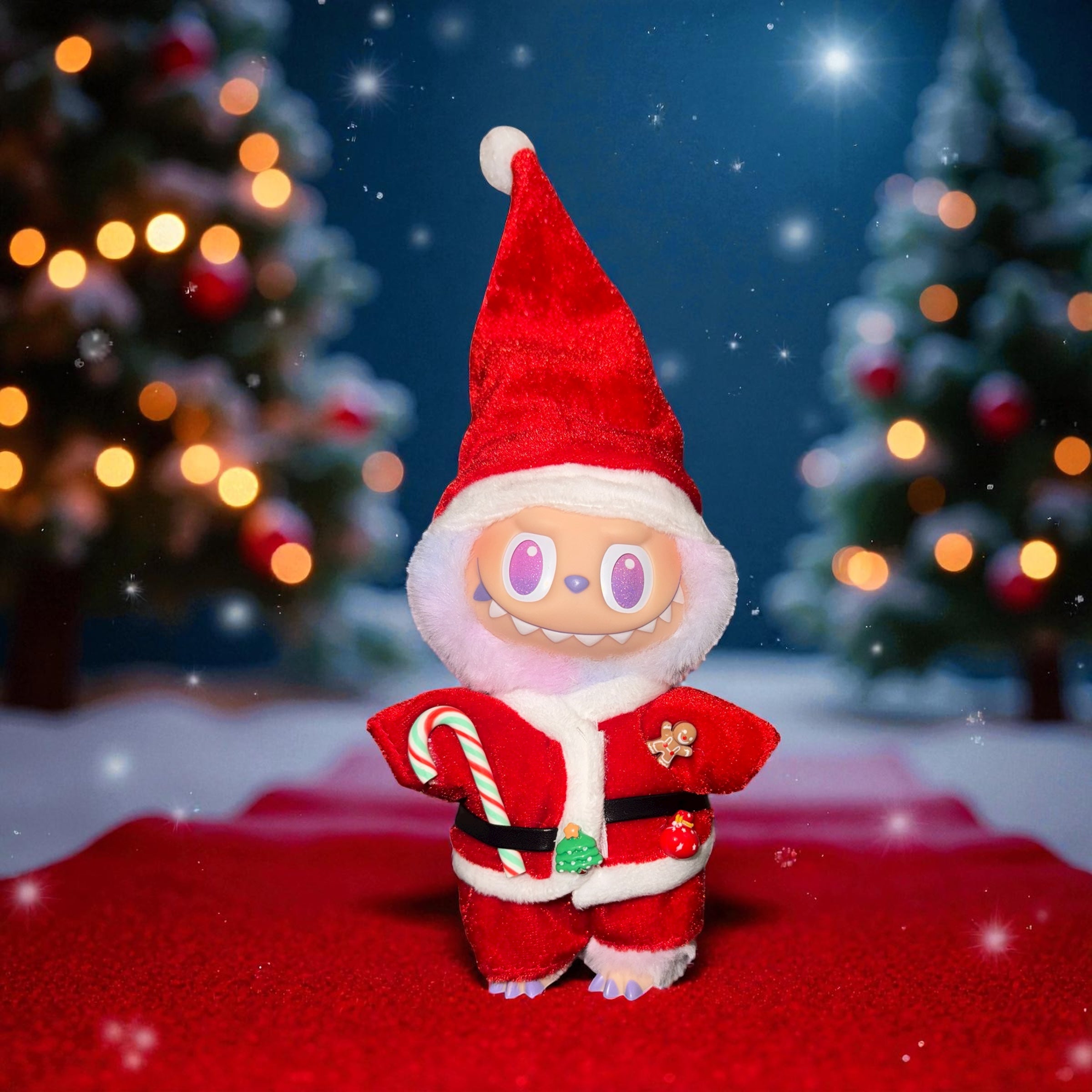 🎅 Christmas Outfit – Santa Style 17cm Doll Clothes Set