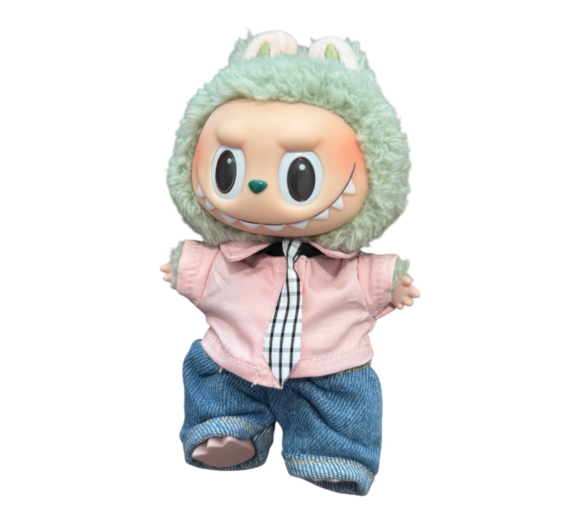 Dress Up Your 17cm Plush Toys – Handmade Outfits with Personality! with Tie