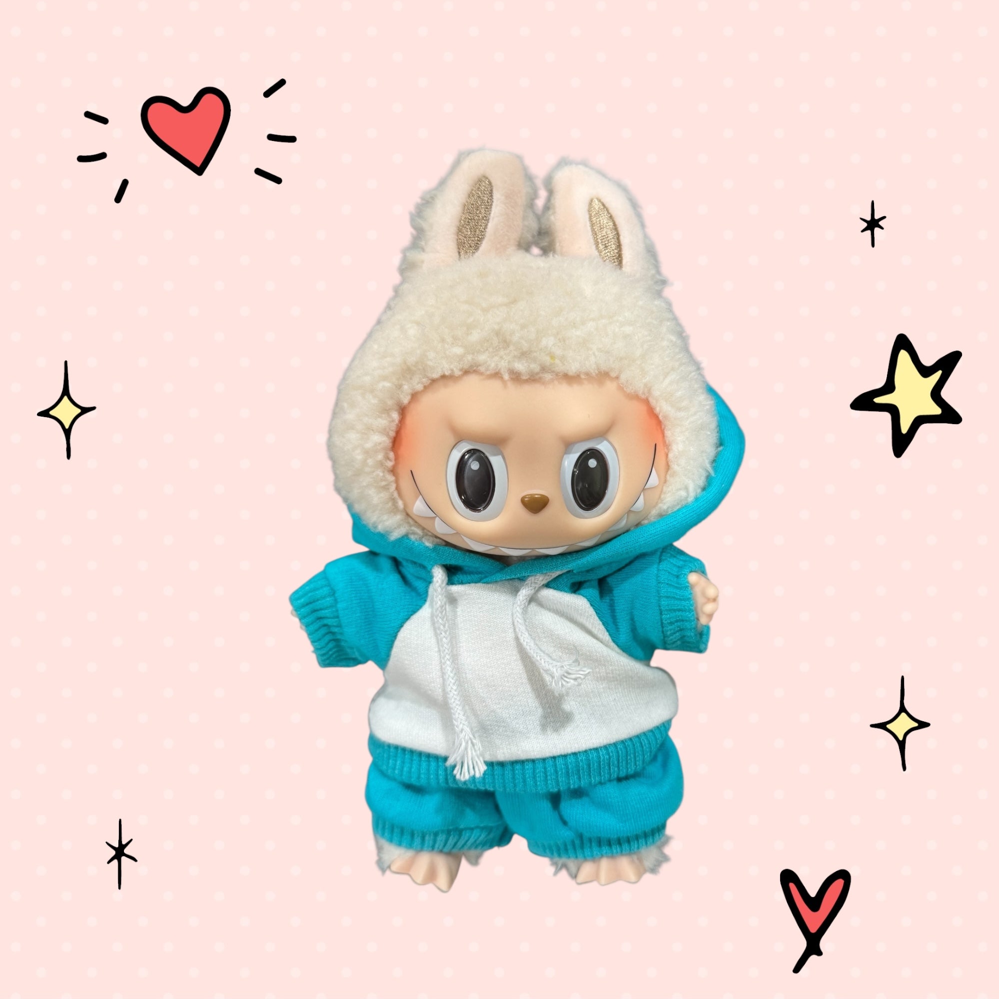 Hoodie Outfits Multiple Colors Available for 17cm Doll