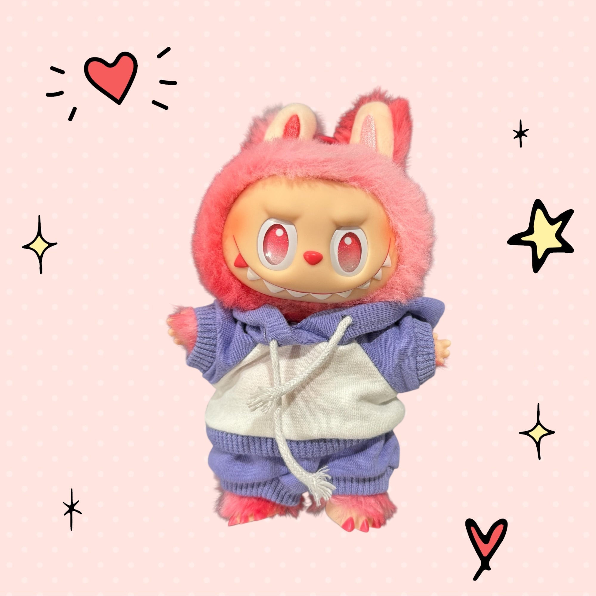 Hoodie Outfits Multiple Colors Available for 17cm Doll