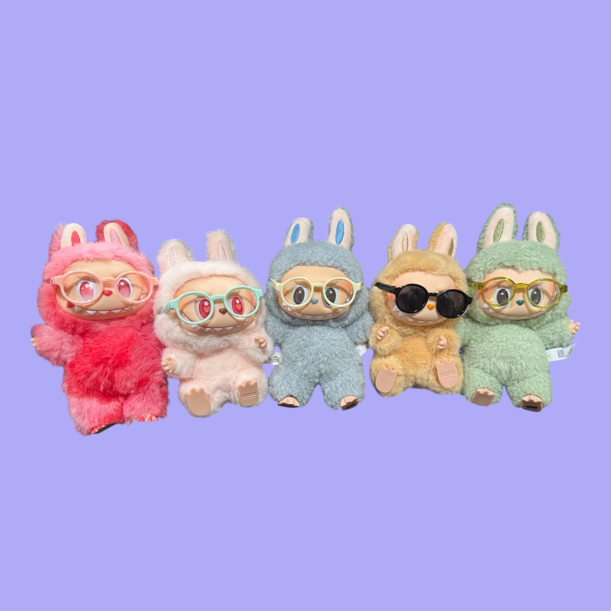 Miniature Glasses for 17cm Dolls – Acrylic Eyewear Accessory (16 Styles)