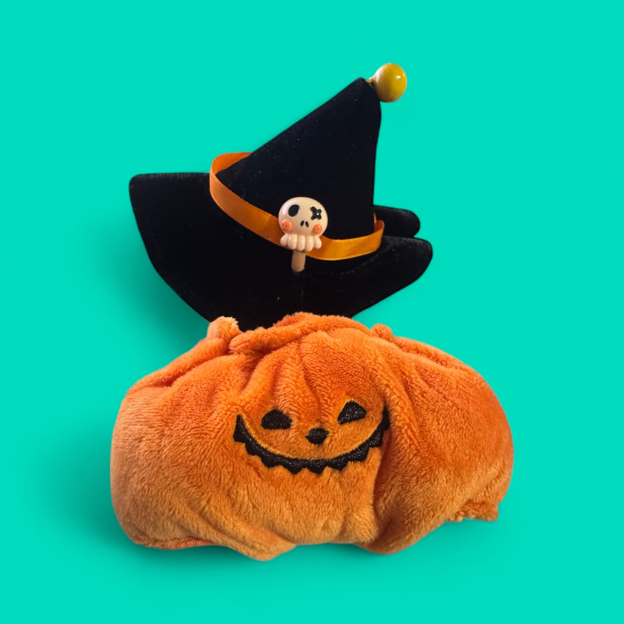 🎃 Halloween Pumpkin & Witch Hat Outfit for 17cm Dolls